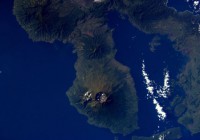 Tambora volcano on the Indonesian island Sumbawa