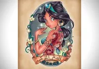 Οι πριγκίπισσες του Disney έγιναν τατουάζ [gallery]