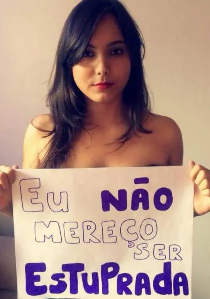 Βραζιλία: Γυμνή διαμαρτυρία με σύνθημα «δεν αξίζω να βιαστώ»