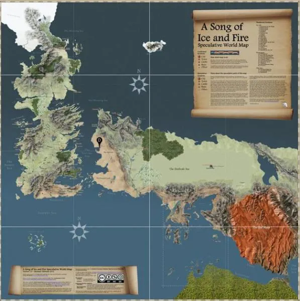 Νέος διαδραστικός χάρτης του Game Of Thrones