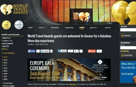 World Travel Awards: Στην Αθήνα θα γίνει η απονομή των βραβείων