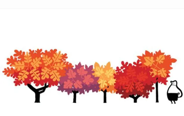 Αυτό είναι το Google doodle για την πρώτη μέρα του Φθινοπώρου