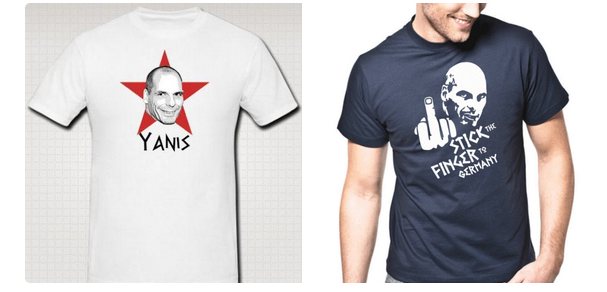 Δείτε τα αναμνηστικά t-shirt του Γιάνη Βαρουφάκη που πωλούνται στο e-bay