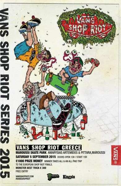 Vans Shop Riot: Το μεγαλύτερο πανευρωπαϊκό street skate contest