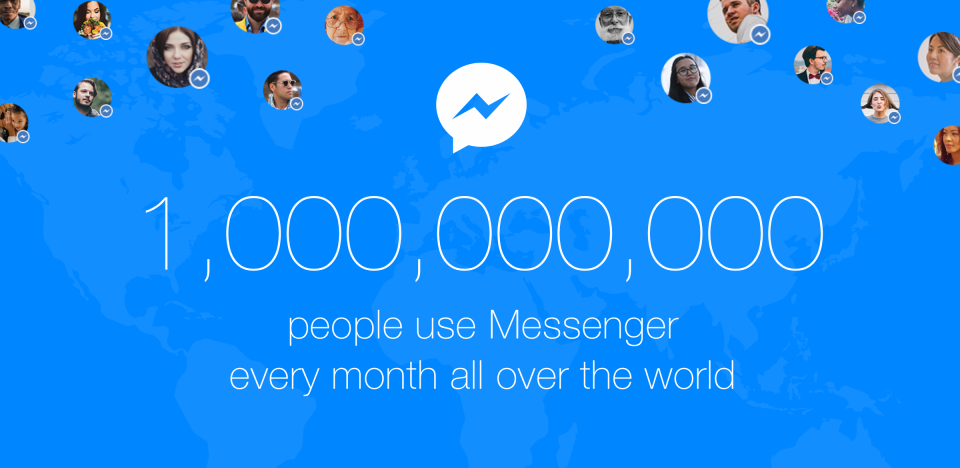 Facebook Messenger: Ξεπέρασε το 1 δισ ενεργούς χρήστες!