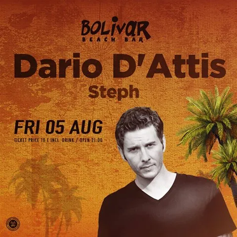 Bolivar Beach Bar: Ο Darrio D' Attis στην Πέμπτη 5 Αυγούστου!