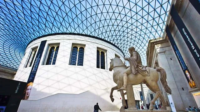 Great white ... the Great Court in the British Museum is made from white Portland stone.