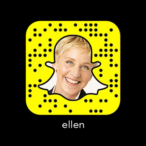 Ellen_Snapchat_snapcode_celebrity