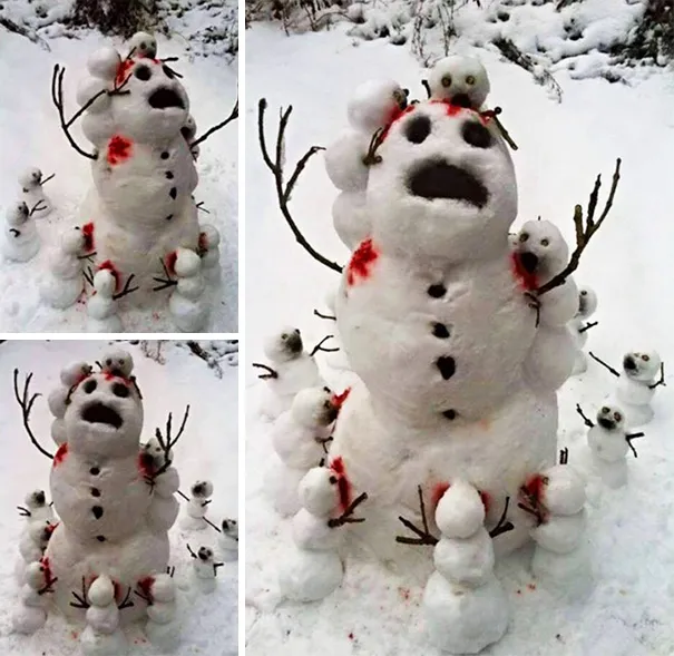 Αυτοί είναι οι πιο πρωτότυποι χιονάνθρωποι που έχεις δει!