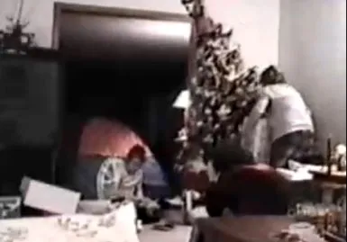Προσοχή! Χριστουγεννιάτικα δέντρα πέφτουν! (video)