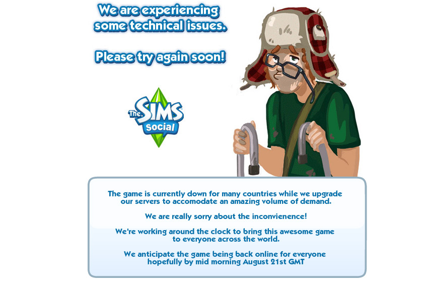 The Sims Social | Δεν άντεξαν τον κόσμο οι servers!