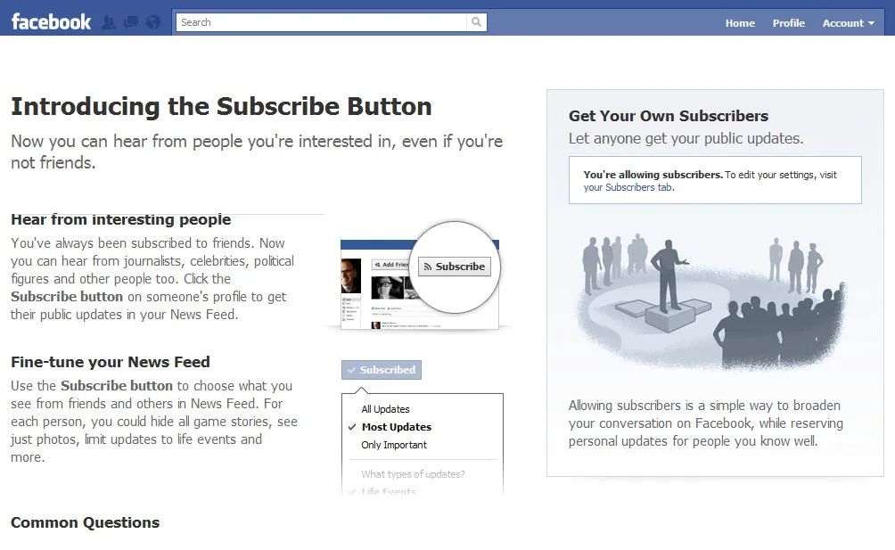 Facebook | Νέα λειτουργία με subscribers στο προφίλ σου!