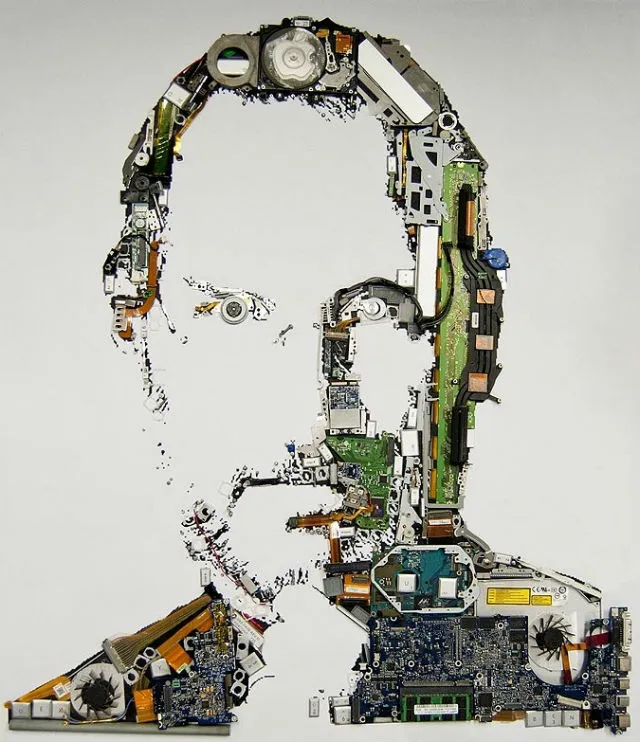 Steve Jobs | Πορτρέτο από εξαρτήματα MacBook Pro!