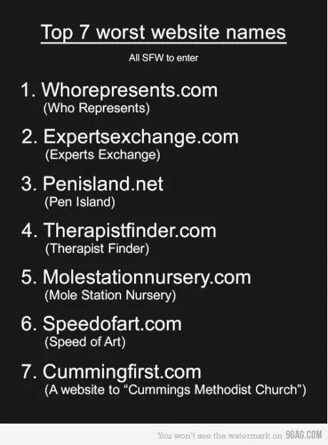 Τα 7 χειρότερα ονόματα website όλων των εποχών! [funny]