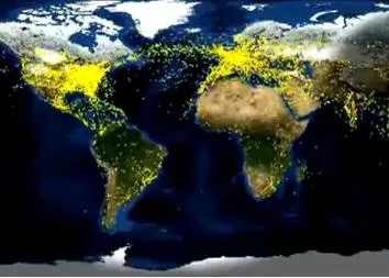 Daily Timelapse | Παγκόσμιος χάρτης εναέριας κυκλοφορίας