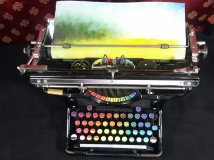 Δώσε λίγο χρώμα στην γραφομηχανή σου | Αντί να γράφεις, ζωγράφιζε
