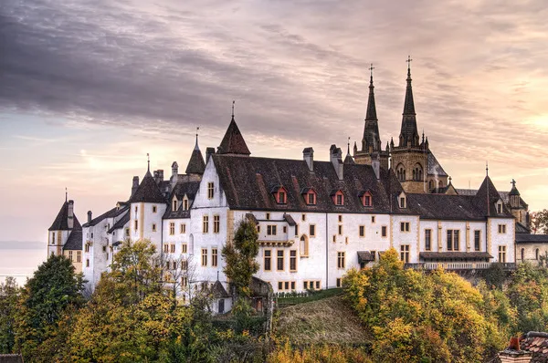 Το Neuchâtel Castle. Στην Ελβετία.