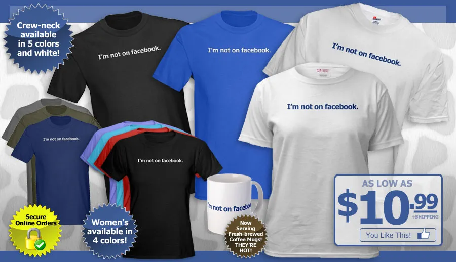 Facebook | Δεν είσαι μέλος του; Δείξε το με t-shirt!