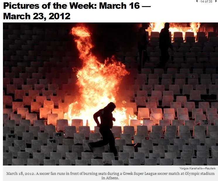 TIME | Τα επεισόδια του ΟΑΚΑ στις φωτογραφίες της εβδομάδας