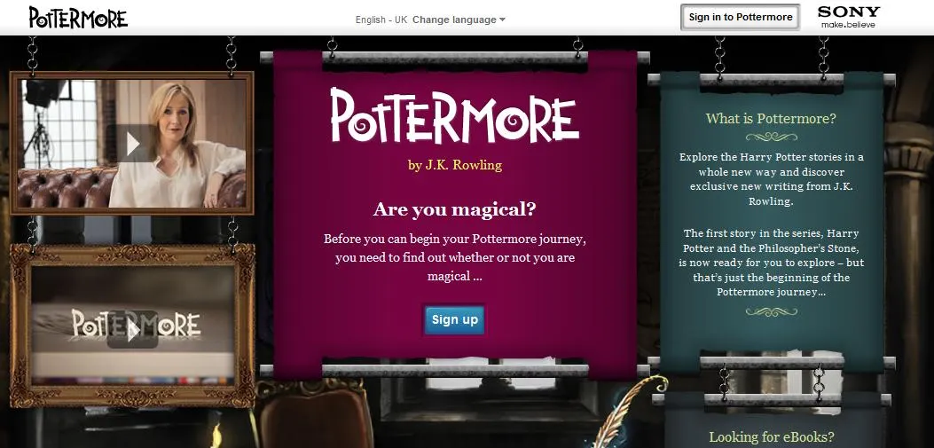 Pottermore | Άνοιξε το site για τους φαν του Harry Potter!