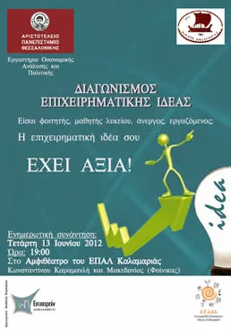 1ο Διαγωνισμός Νεανικής Επιχειρηματικότητας στη Θεσσαλονίκη