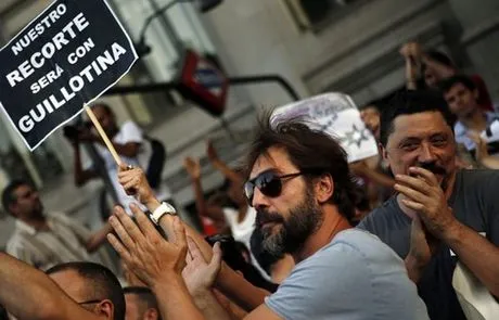 Javier Bardem | Στις διαδηλώσεις στην Ισπανία