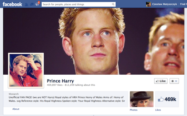 Τέλος το Facebook για τον πρίγκιπα Harry!