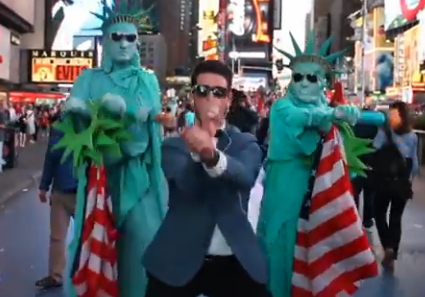 Gangnam style στους δρόμους της Νέας Υόρκης!