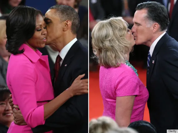 Michelle Obama & Ann Romney | Ντυμένες στα ροζ για το δεύτερο debate