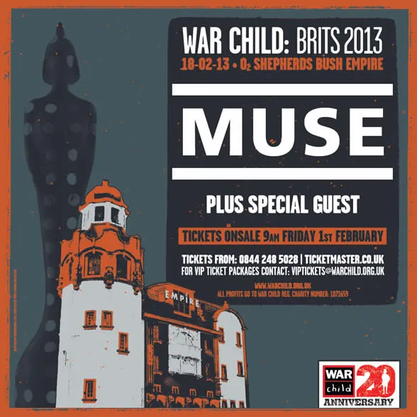Muse | Δυνατό live για το War Child (video)