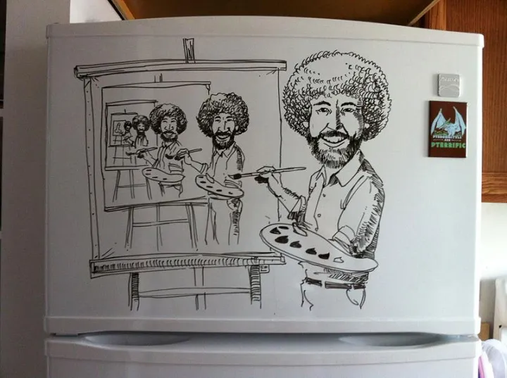 Απίστευτες ζωγραφιές πάνω σε ψυγεία!