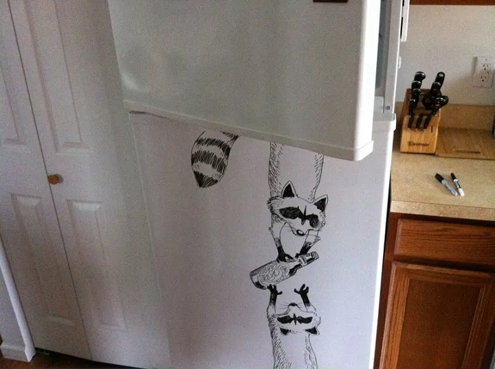 Απίστευτες ζωγραφιές επάνω σε ψυγεία <p data-wpview-marker=