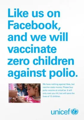 UNICEF Campaign “Likes Don’t Save Lives”