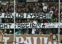 St. Pauli | Πανό αλληλεγγύης εναντίον του φασισμού!