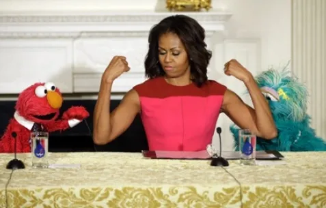 Michelle Obama, Elmo και Rosita σε συνέντευξη στο Λευκό Οίκο