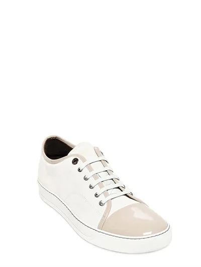 #1 SUEDE & PATENT LEATHER SNEAKERS