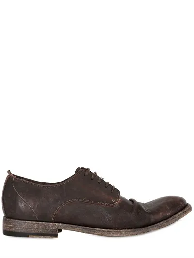 #5 WASHED PLONGÈ LEATHER DERBY SHOES