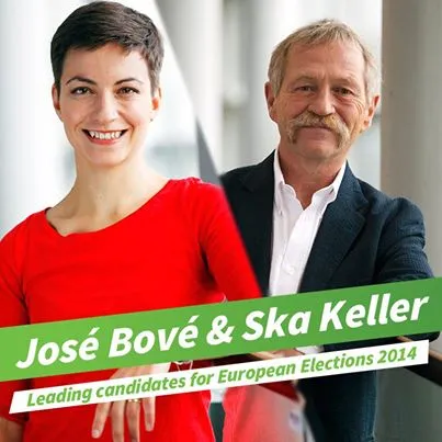 Ευρωεκλογές 2014: José Bové και Ska Keller συνεπικεφαλής!