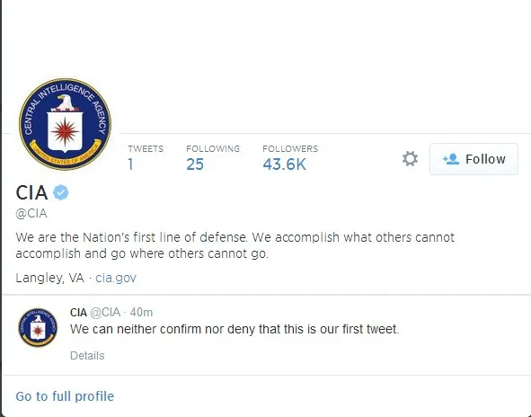 Όταν η CIA τρολάρει στο Twitter 
