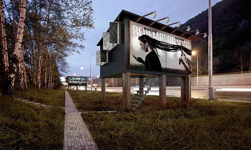 Όταν τα διαφημιστικά billboards μπορούν να στεγάσουν... άστεγους