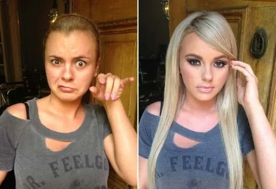 Γυναίκες πριν και μετά το μακιγιάζ - Απίστευτες φωτογραφίες