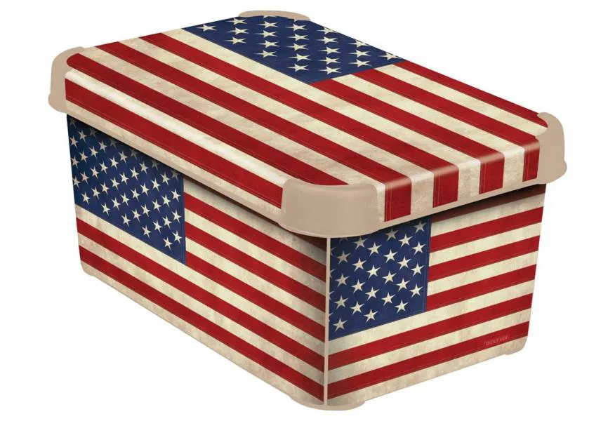 Κουτί Αποθήκευσης Stockholm Curver American Flag