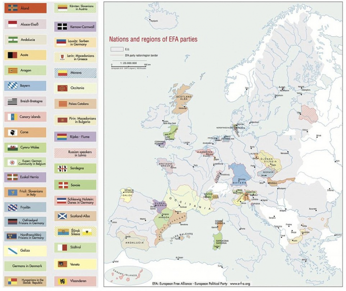 Έτσι θα ήταν ο χάρτης της Ευρώπης αν ανεξαρτητοποιούνταν όσοι το σκέφτονται!