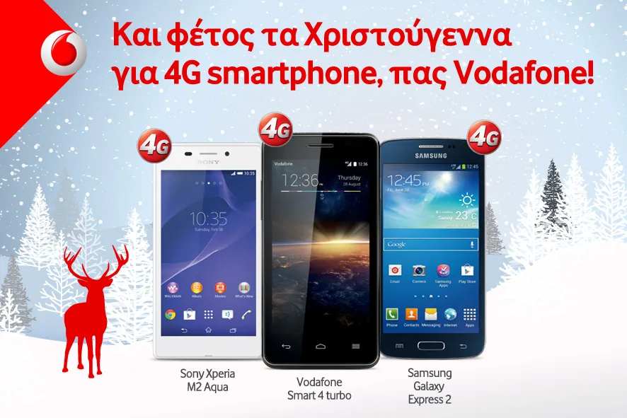 Χριστούγεννα 2014: Προσφορές από τη Vodafone!