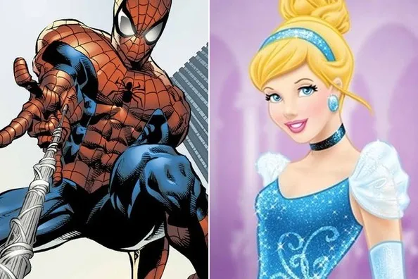 Aν οι πριγκίπισσες της Disney έκαναν σχέση με ήρωες της Marvel!