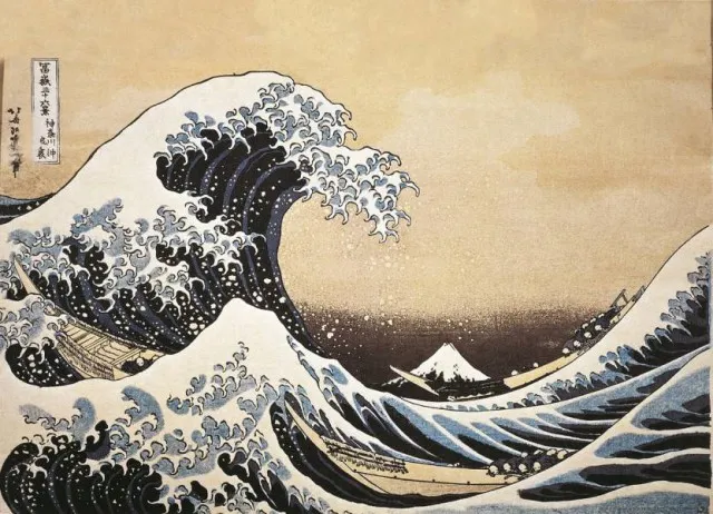 13. Katsushika Hokusai - "The Great Wave off Kanagawa"