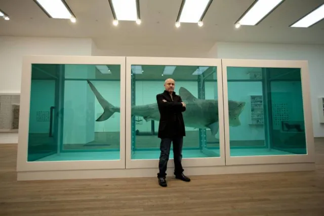 15. Damien Hirst - "The Physical Impossibility of Death in the Mind of Someone Living"