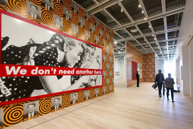 16. Barbara Kruger' - "We Don't Need Another Hero"