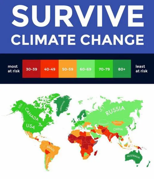 κλιματική αλλαγή - χάρτης
