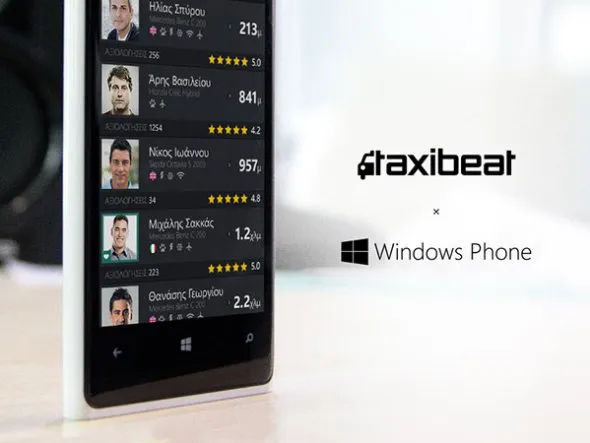Taxibeat: Τώρα διαθέσιμο και σε στο Windows Phone Store